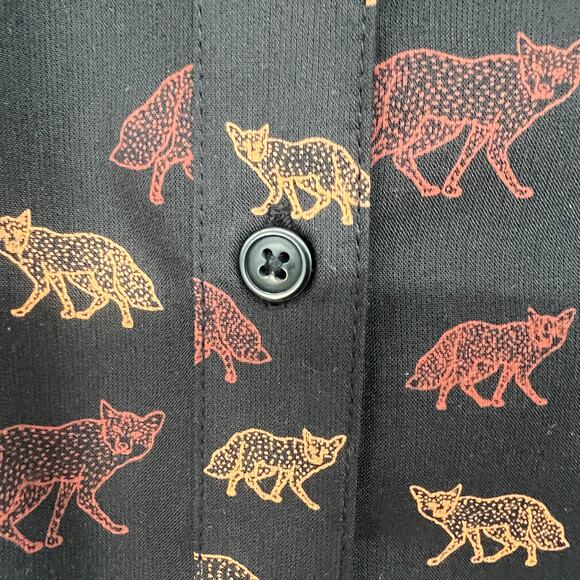 Bridge & Burn Sustainable Series Greer Dreamers Print Shirt Women's Size S Black - Picture 7 of 11